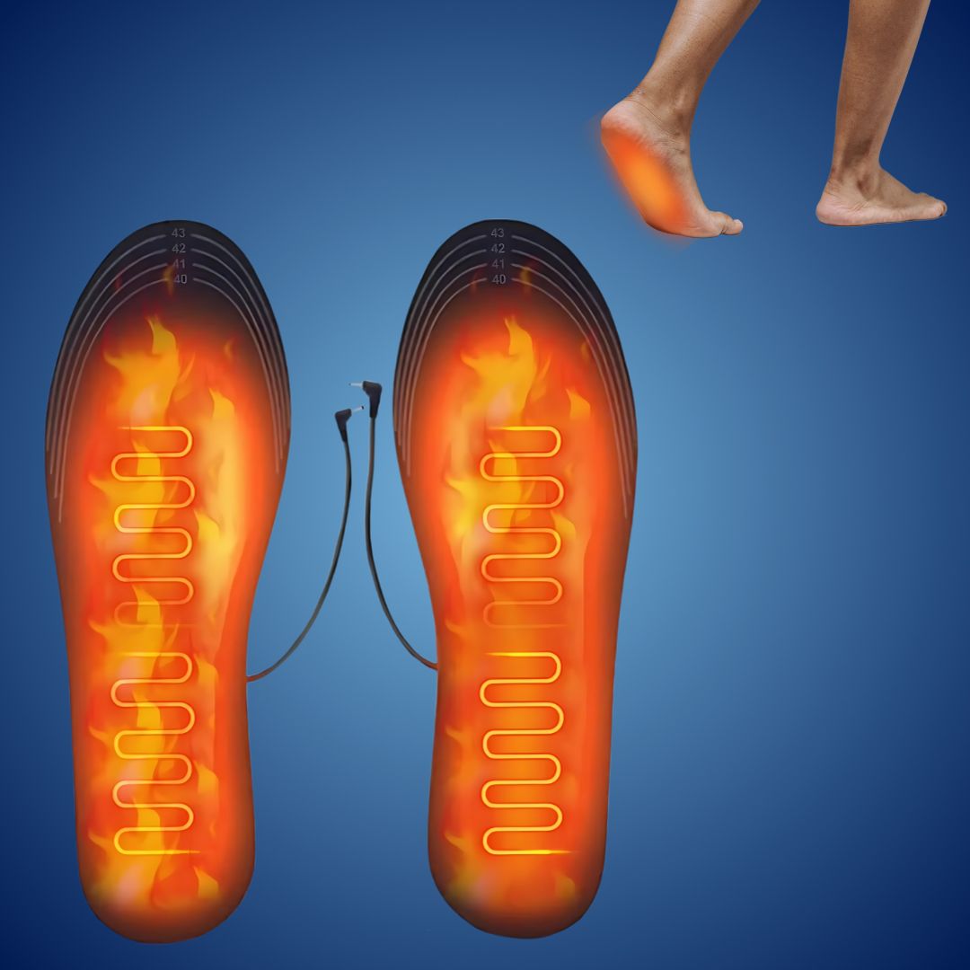 ThermoSemelles | Semelles Chauffantes Réglables avec Contrôle de Température - Pour Temps Froid et Pieds Froids